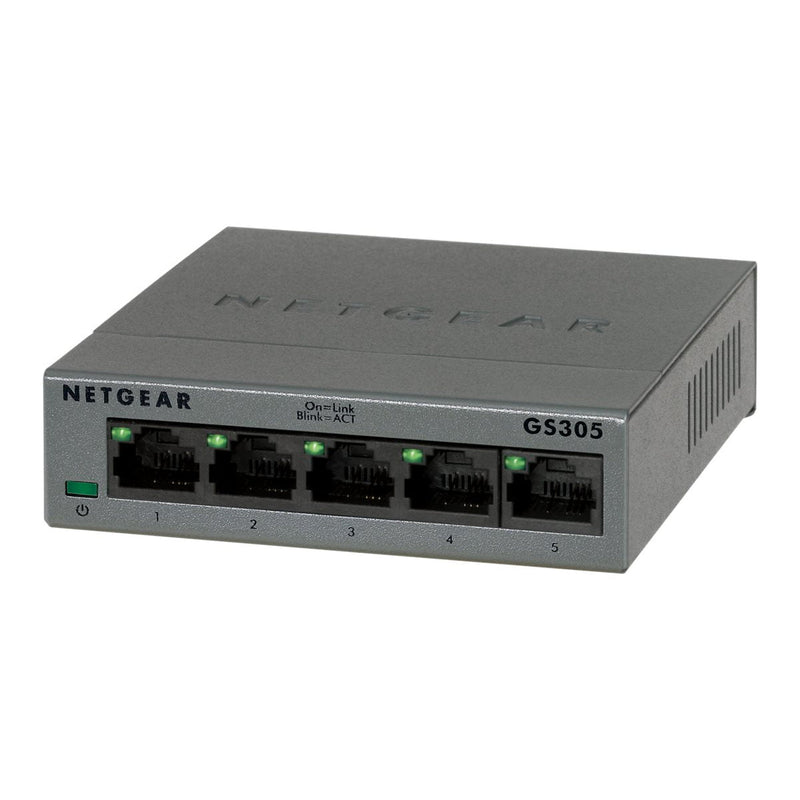 Netgear GS305-300PAS 5-Port Gigabit Ethernet Unmanaged Switch (New)