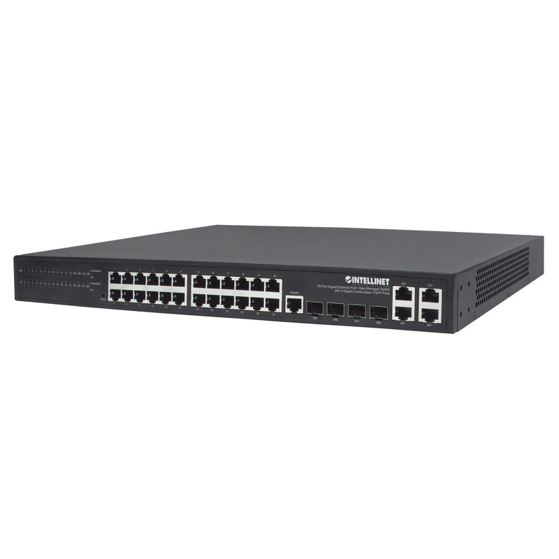 Intellinet 561426 24-Port Gigabit Ethernet PoE+ Web-Managed Switch (New)
