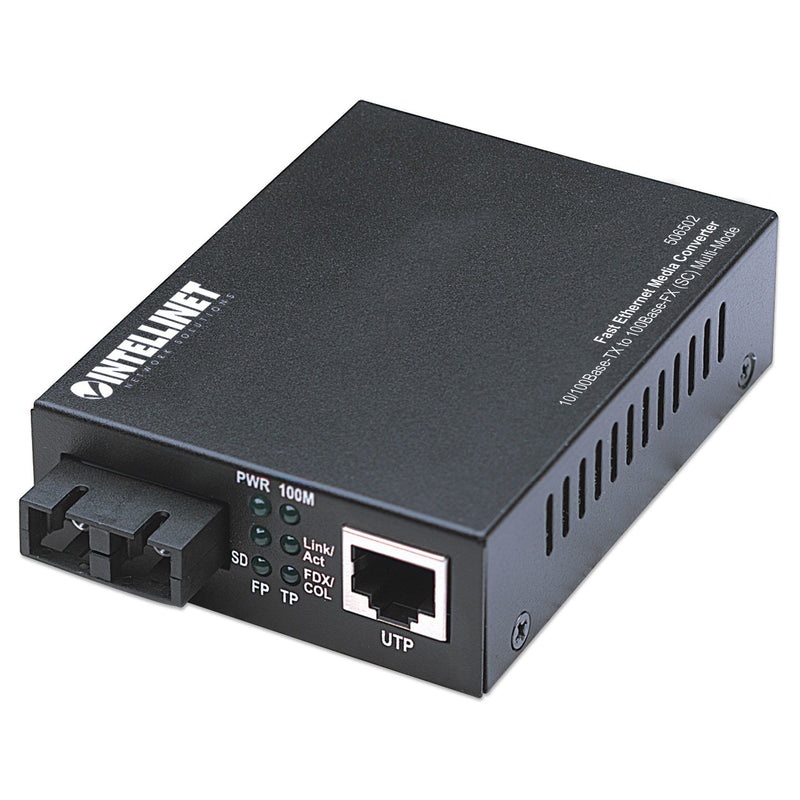 Intellinet 506502 Fast Ethernet Media Converter (New)