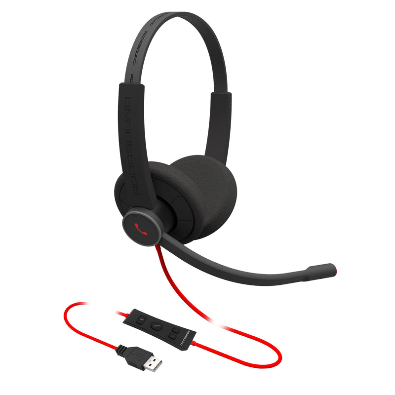 Addasound EPIC-302 Economical Binaural USB-UC Headset (New)