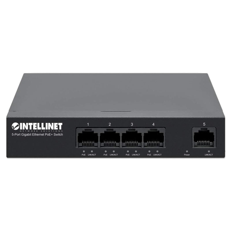 Intellinet 561792 5-Port Gigabit Ethernet PoE+ Switch (New)