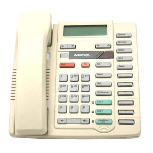 Aastra M9417 A1224-0000-02-00 2-Line Analog Phone with Power Supply (Ash/Refurbished)