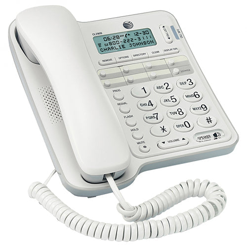 AT&T CL2909 Speakerphone with Caller ID & Call Waiting (White)