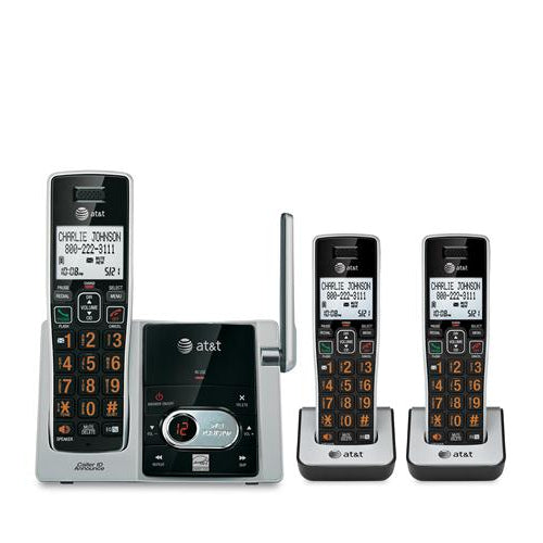 AT&T CL82313 DECT 6.0 Cordless Phone with 3 Handsets and Digital Answering System
