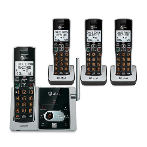 AT&T CL82413 DECT 6.0 Cordless Phone with 4 Handsets and Digital Answering System