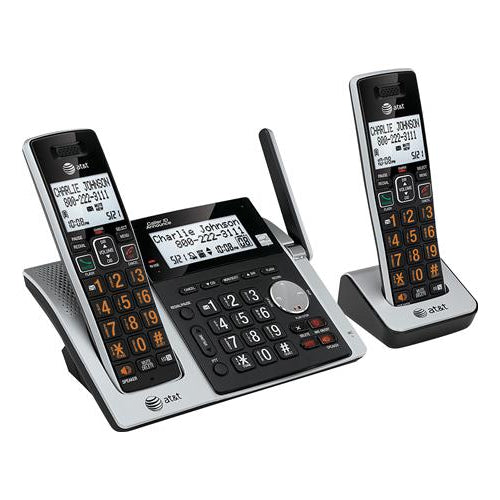 AT&T CL83213 DECT 6.0 Cordless Phone with 2 Handsets and Digital Answering System
