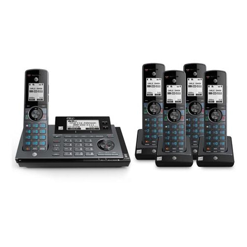 AT&T Connect to Cell CLP99587 DECT 6.0 Cordless Phone with 4 Handsets and Digital Answering System