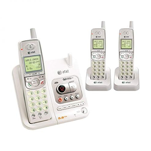 AT&T EL42308 5.8GHz 3 Handset Phone System with ITAD