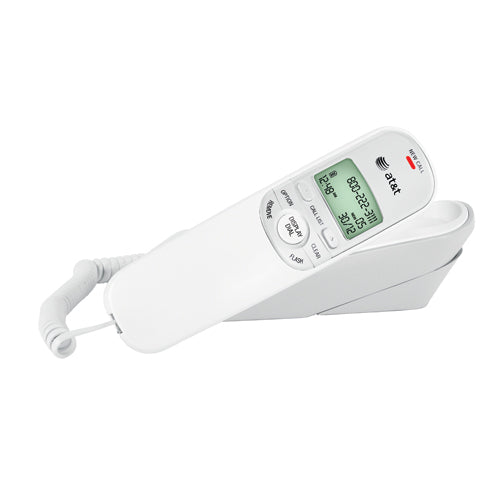 AT&T TR1909 Trimline Phone with Caller ID and Call Waiting (White)