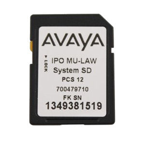 Avaya 700479710 IP500 SD Card- MU LAW (Unused)