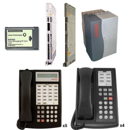 Avaya Partner ACS Release 6.0 with 9 Eurostyle Phones and Small Voicemail (Refurbished)