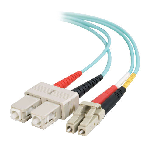 C2G 01126 7m LC-SC 10Gb 50/125 Duplex Multimode OM3 Fiber Cable