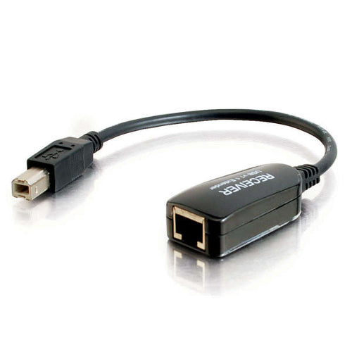 C2G 29353 1-Port USB Superbooster Dongle RJ45 to USB B Receiver Female/Male