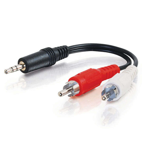 C2G 39942 3ft Value Series 3.5mm Stereo Male to 2x RCA Stereo Male Y-Cable