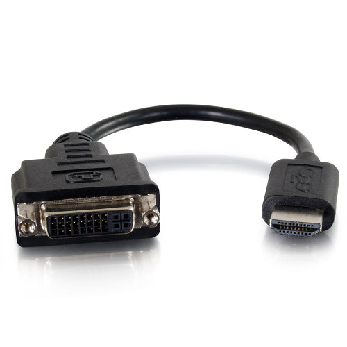 C2G 41352 8 inch HDMI to Single Link DVI-D Adapter Converter Dongle Male/Female