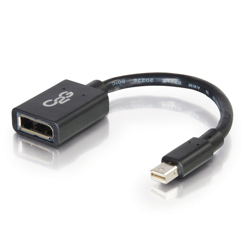 C2G 54303 6 inch Mini DisplayPort to DisplayPort Adapter Converter Male/Female