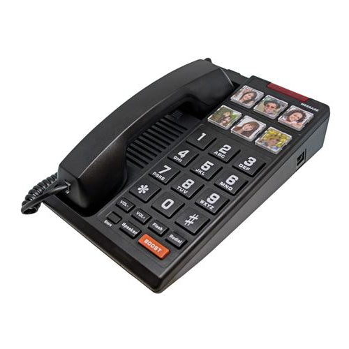 Cetis H3000-BK Big Button 6-Photo Analog Speakerphone