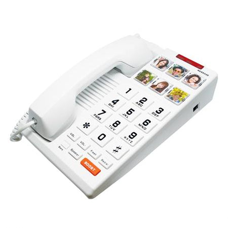 Cetis H3000-W Big Button 6-Photo Analog Speakerphone