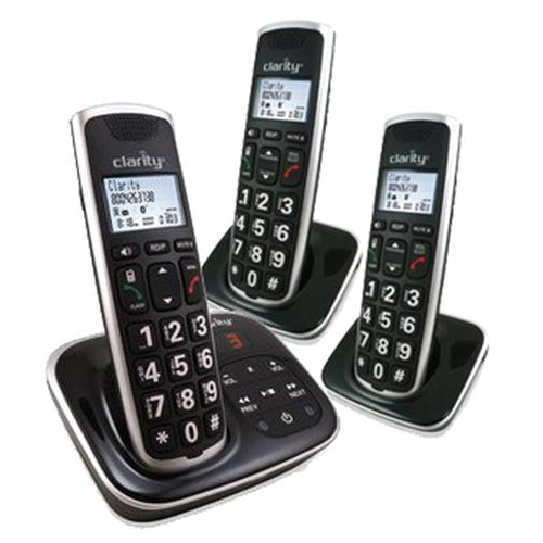 Clarity BT914C2 59914.021 BT914 Bluetooth Amplified Cordless Phone With (2) BT914HS Extra Handsets