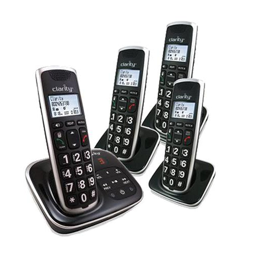 Clarity BT914C3 59914.031 BT914 Bluetooth Amplified Cordless Phone With (3) BT914HS Extra Handsets