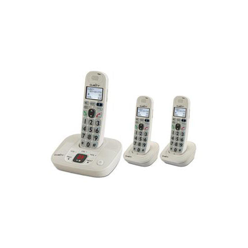 Clarity D712C2 3-Handset Cordless Phone with Up to 30dB Amplification