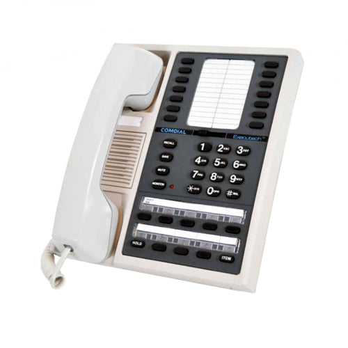 Comdial Executech 6414L-PG 8-Line 22-Button Monitor Phone (Pearl Gray/Refurbished)
