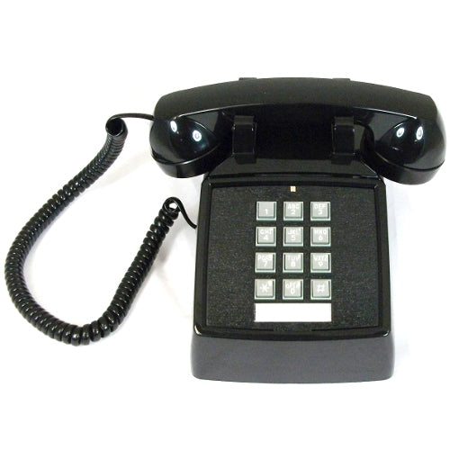 Cortelco 250000-VBA-20M Traditional Basic Desk Phone (Black/Refurbished)