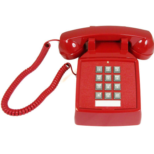 Cortelco 250047-VBA-20M Traditional Basic Desk Phone (Red)
