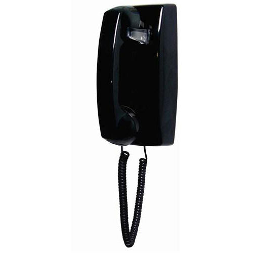 Cortelco 255400-VBA-NDL Corded No-Dial Wall Phone (Black)