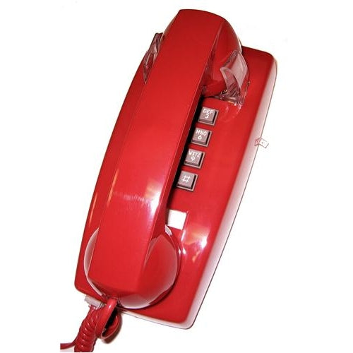 Cortelco 255447-VBA-20M Single-Line Wall Phone (Red)