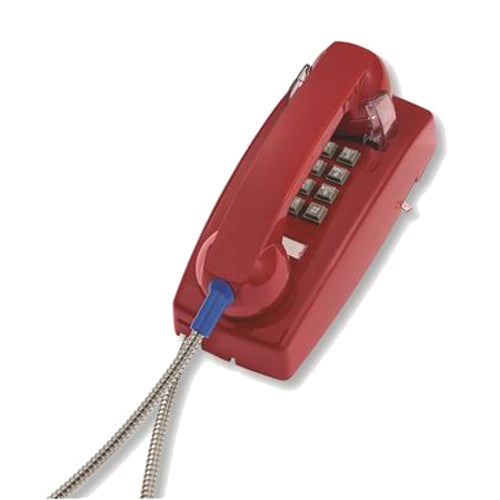 Cortelco 2554-AHC-RD Wall Phone with Metal Cradle