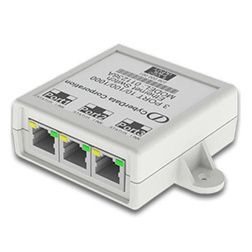 CyberData 011236 3 Port Gigabit Ethernet Switch