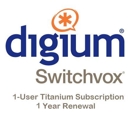 Digium 1SWXTSUB1R Switchvox 1-User Titanium Subscription - 1 Year Renewal