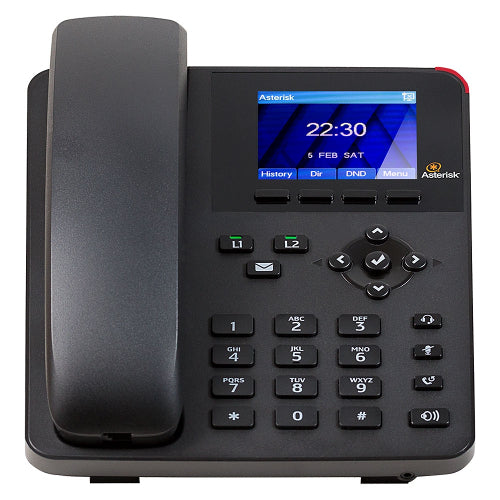 Digium 1TELA022LF A22 Entry-level 2-Line SIP with HD Voice Gigabit Phone