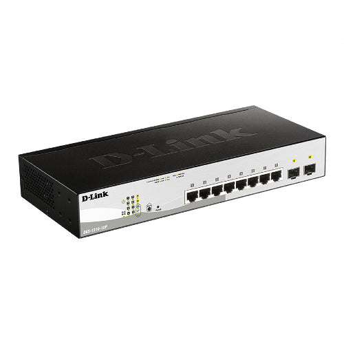 D-Link DGS-1210-10P 10-Port Gigabit Web Smart Switch with 2 Gigabit SFP Ports
