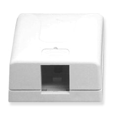 ICC Elite Surface Mount Box 1-Port (White)