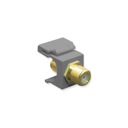 ICC IC107B5GGY F-Type Gold Plated Modular Connector (Gray)