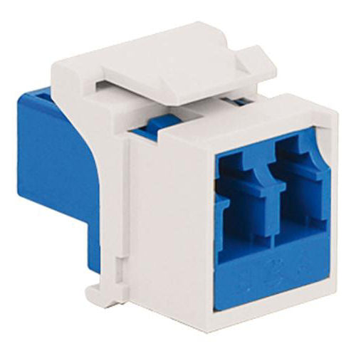 ICC IC107LC2WH Fiber Optic LC ADapter Modular Connector (White)