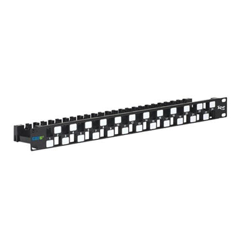 ICC IC107PPU6A Category 6A 24-Port Patch Panel (Black)