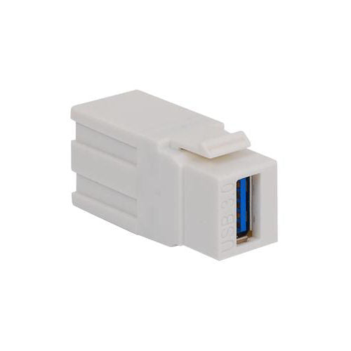 ICC IC107UAAWH Type A Female to Female Modular Connector (White)