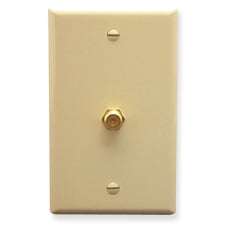 ICC F-Type Wall Plate (Ivory)