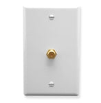 ICC F-Type Wall Plate (White)