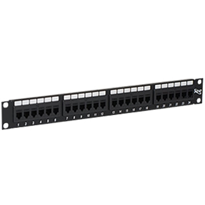 ICC ICMPP24CP6 24-Port Cat6 Feed Through Patch Panel, 1 RMS