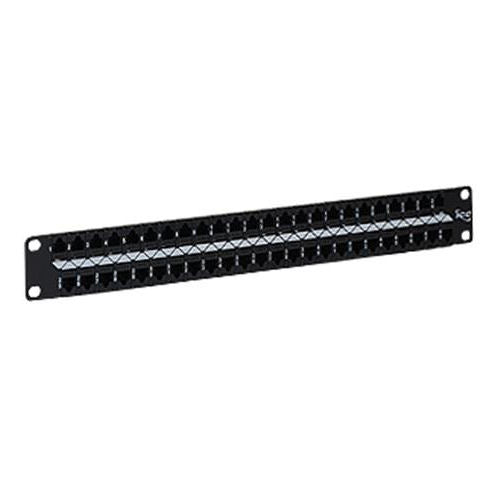 ICC ICMPP48C51 48-Port Cat5e Feed Through Patch Panel, 1 RMS