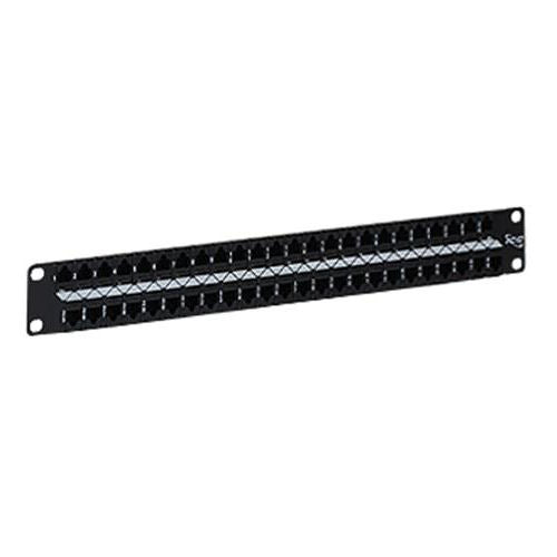 ICC ICMPP48C61 48-Port Cat6 Feed Through Patch Panel, 1 RMS
