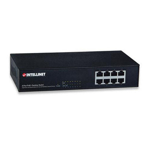 Intellinet 560764 8-Port PoE 10/100 Desktop Switch