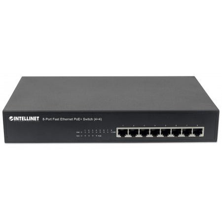 Intellinet 561075 8-Port Fast Ethernet PoE+ Switch