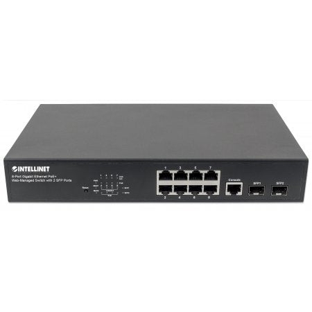 Intellinet 561167 8-Port Gigabit Ethernet PoE+ Switch