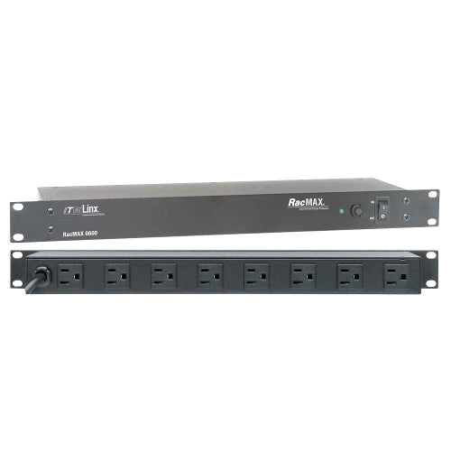 ITW Linx RacMax 2600 GRM0600 8-Outlet Rack Mountable AC Surge Protector