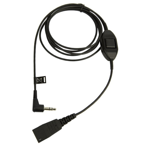 Jabra 8735-019 Quick Disconnect to 3.5 mm Jack Cord with Mute Switch